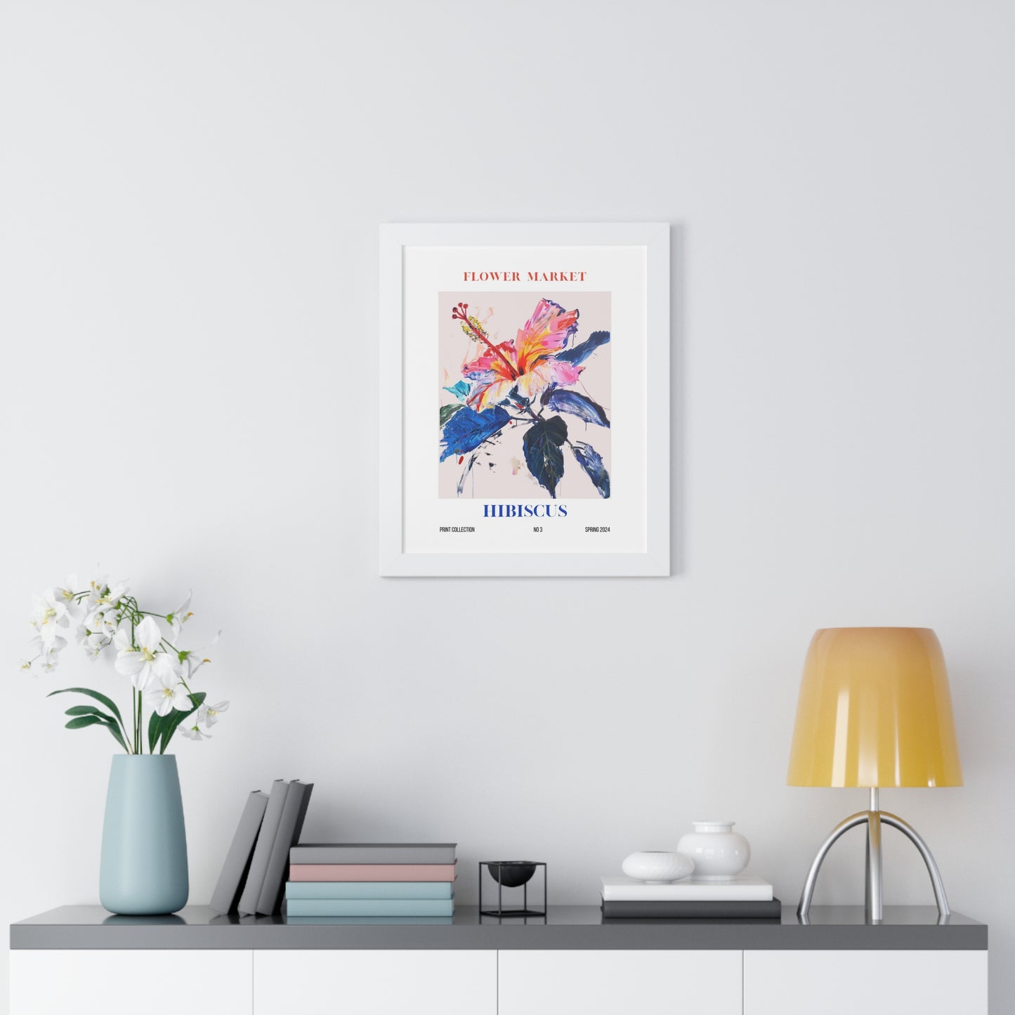 Hibiscus Flower Market Framed Print