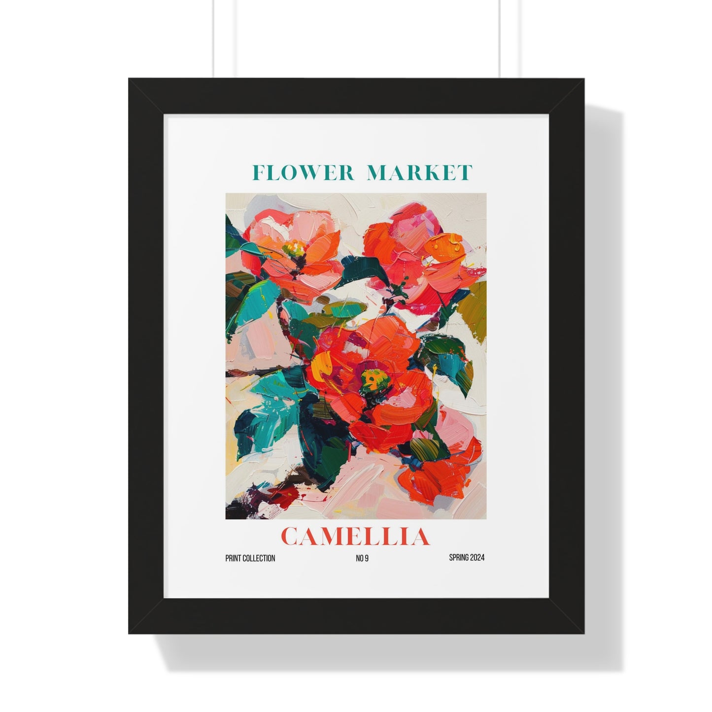 Camellia Flower Market Framed Print