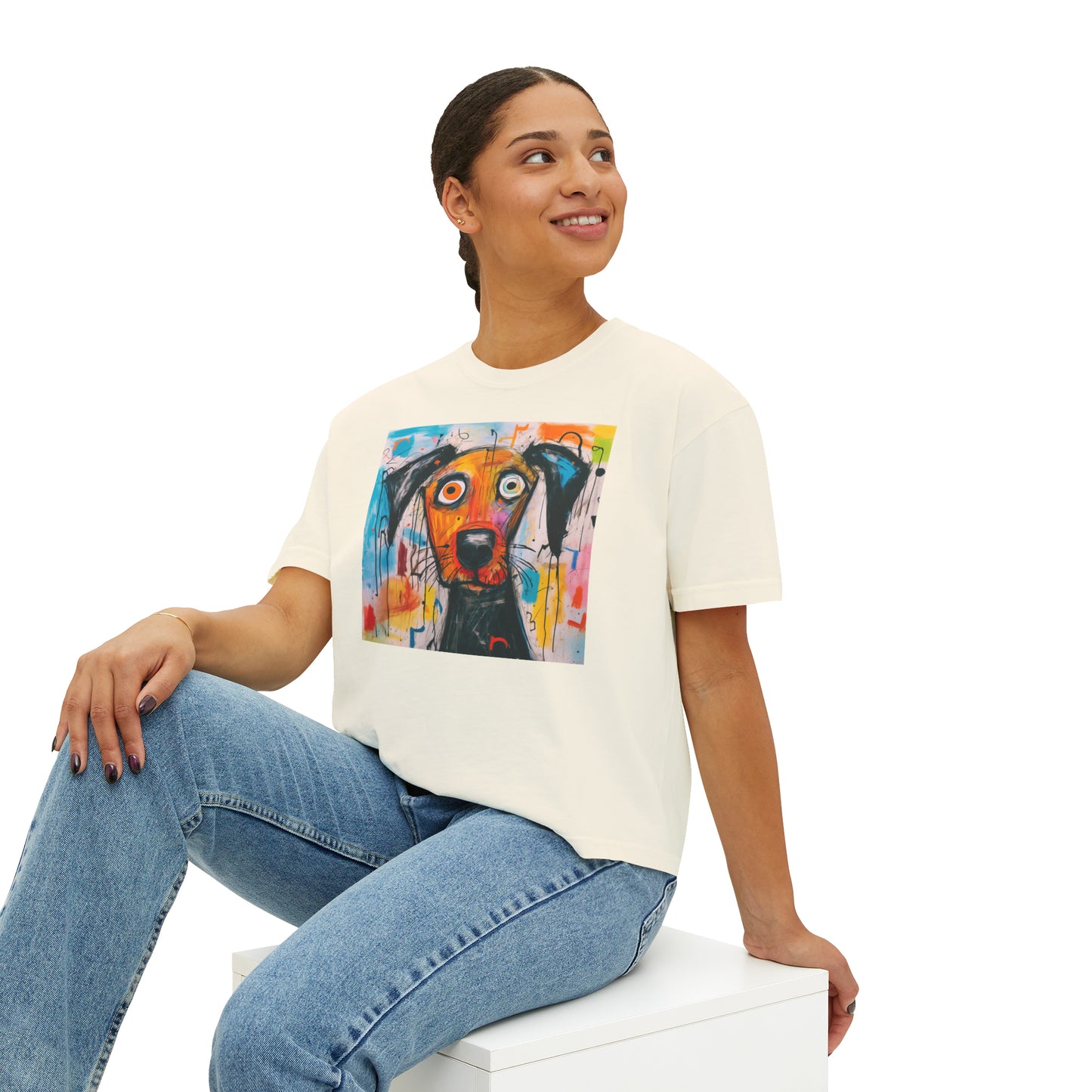 Curious Puppy Women's Boxy Tee