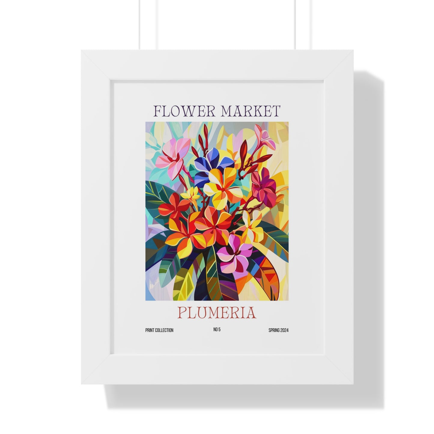 Plumeria Flower Market Framed Print