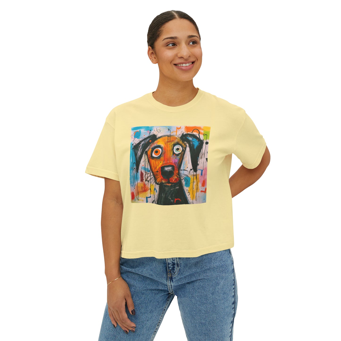 Curious Puppy Women's Boxy Tee