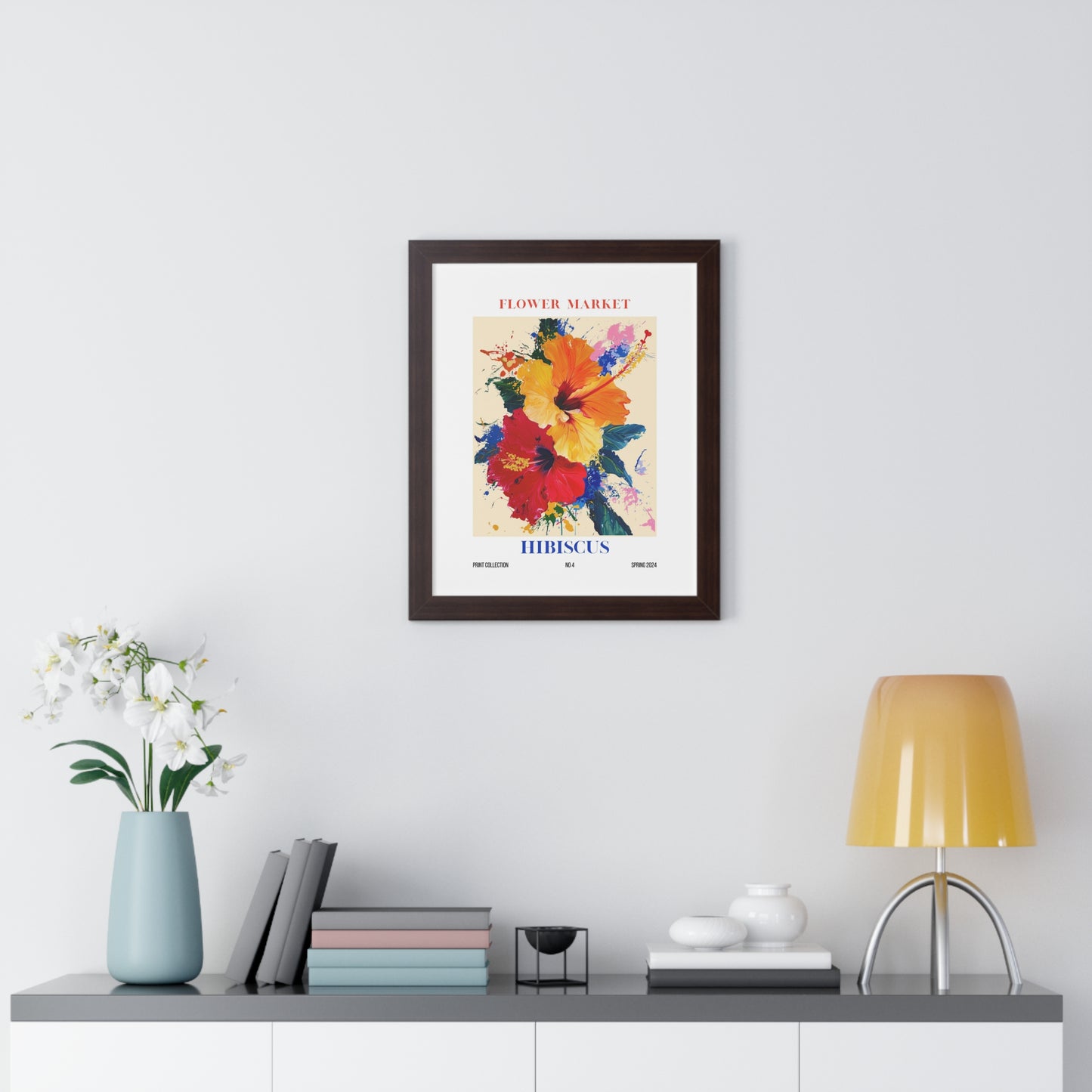 Hibiscus Flower Market Framed Print