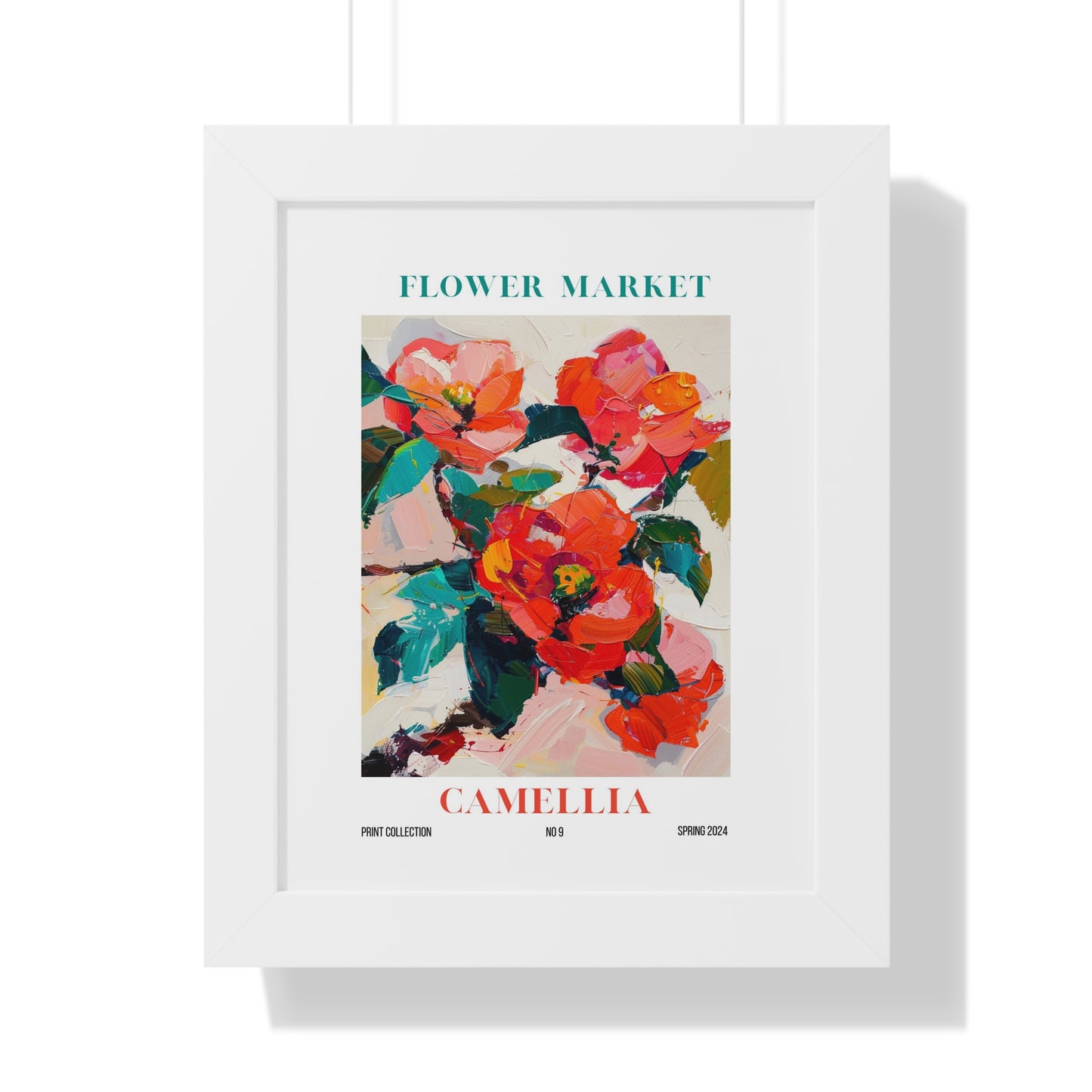 Camellia Flower Market Framed Print