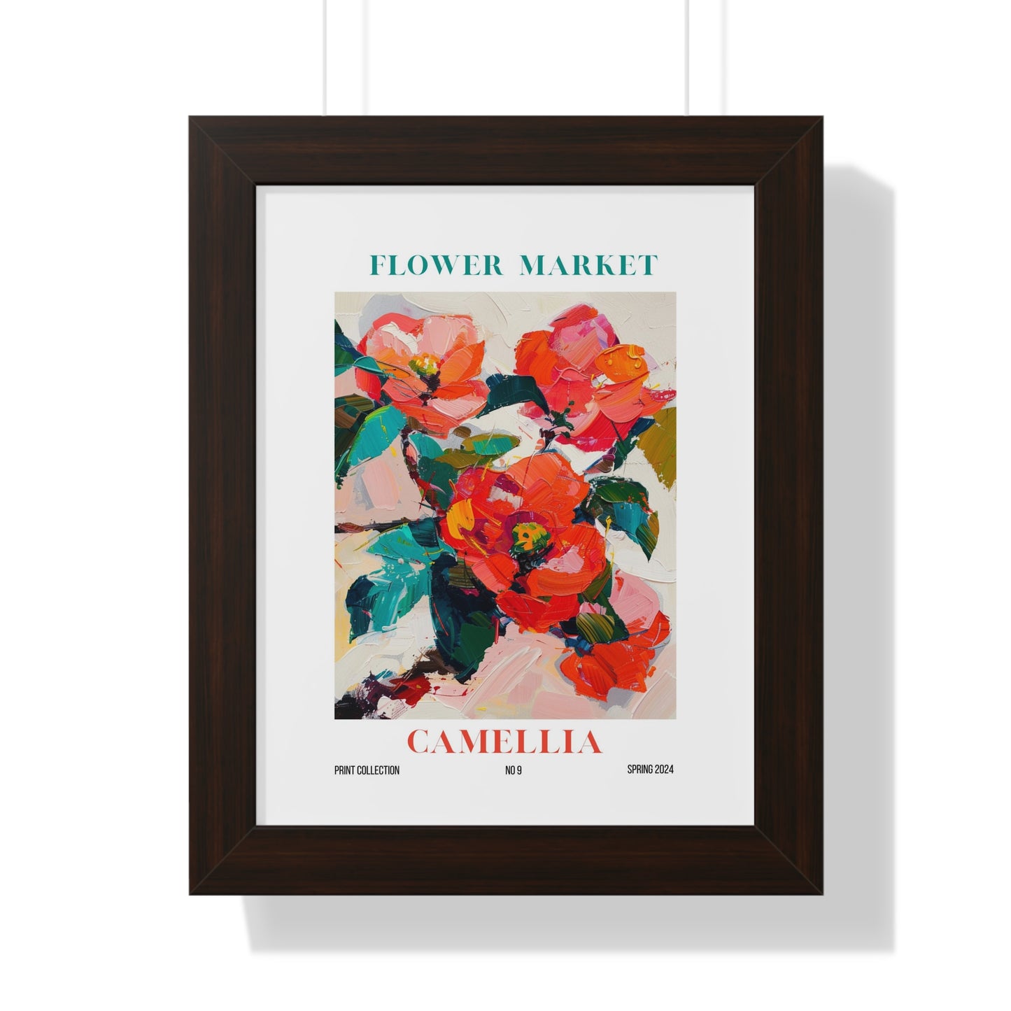 Camellia Flower Market Framed Print