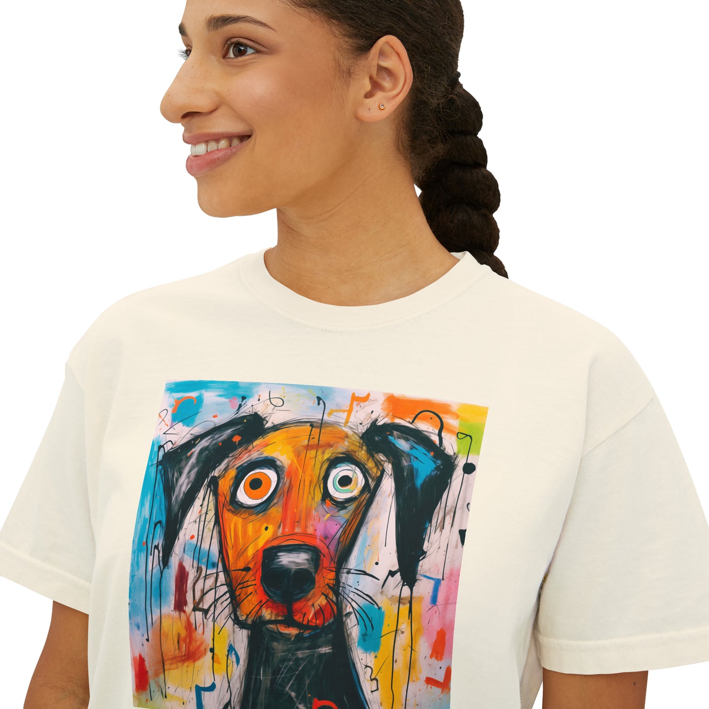 Curious Puppy Women's Boxy Tee