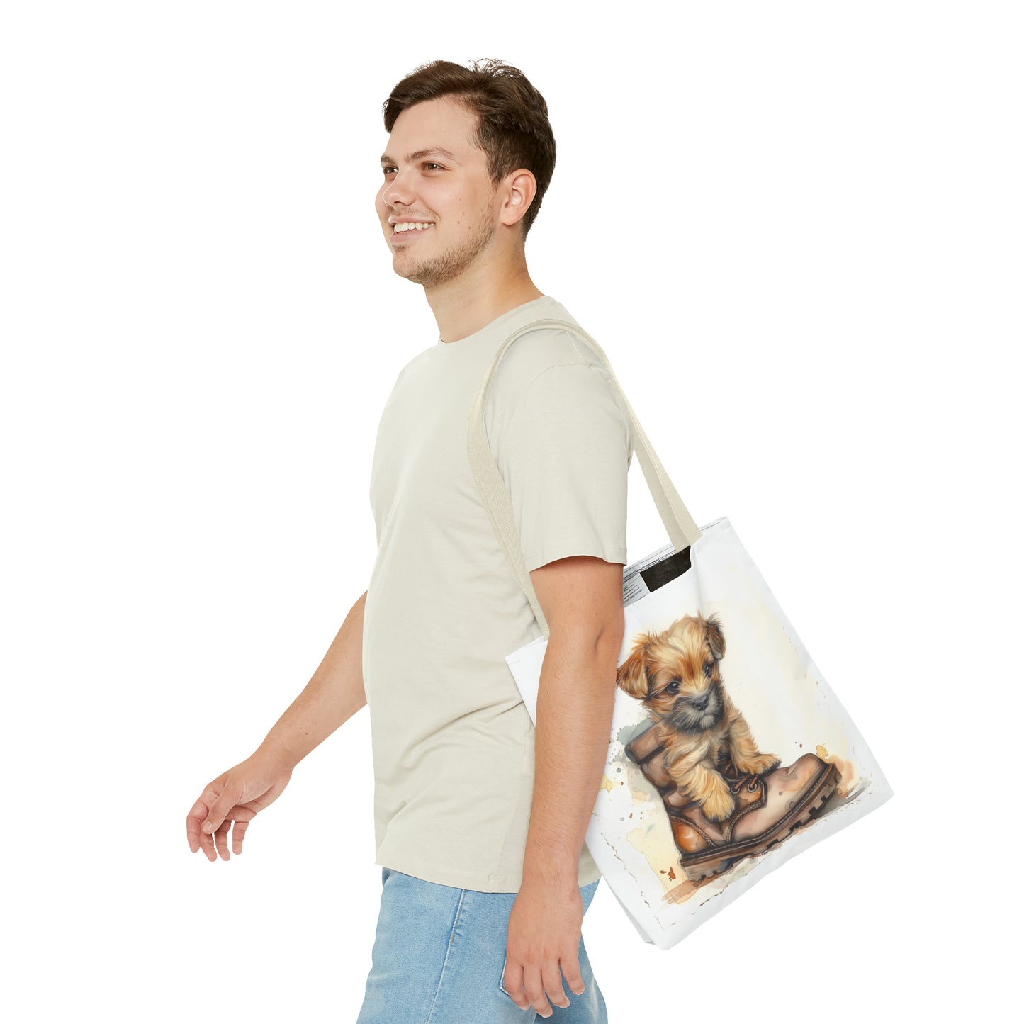 Happy Puppy Tote Bag