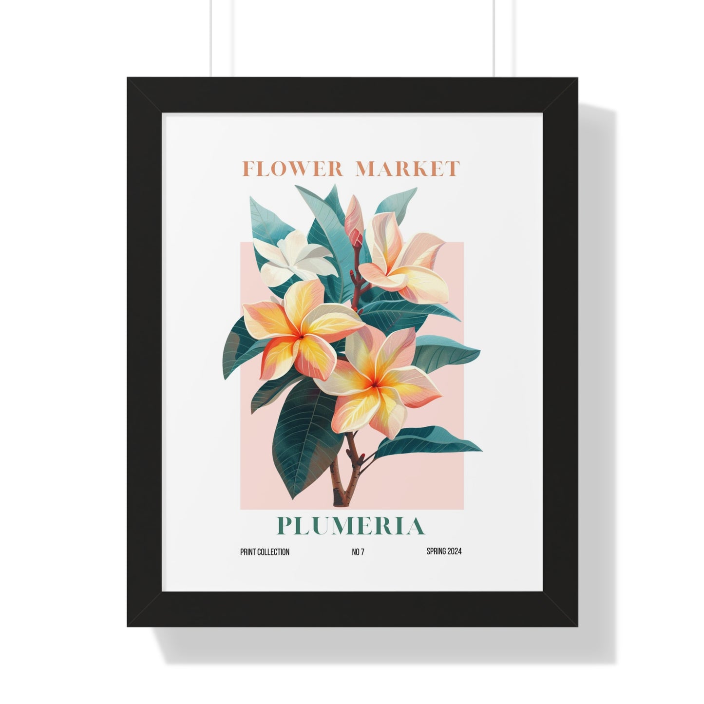 Plumeria Flower Market Framed Print