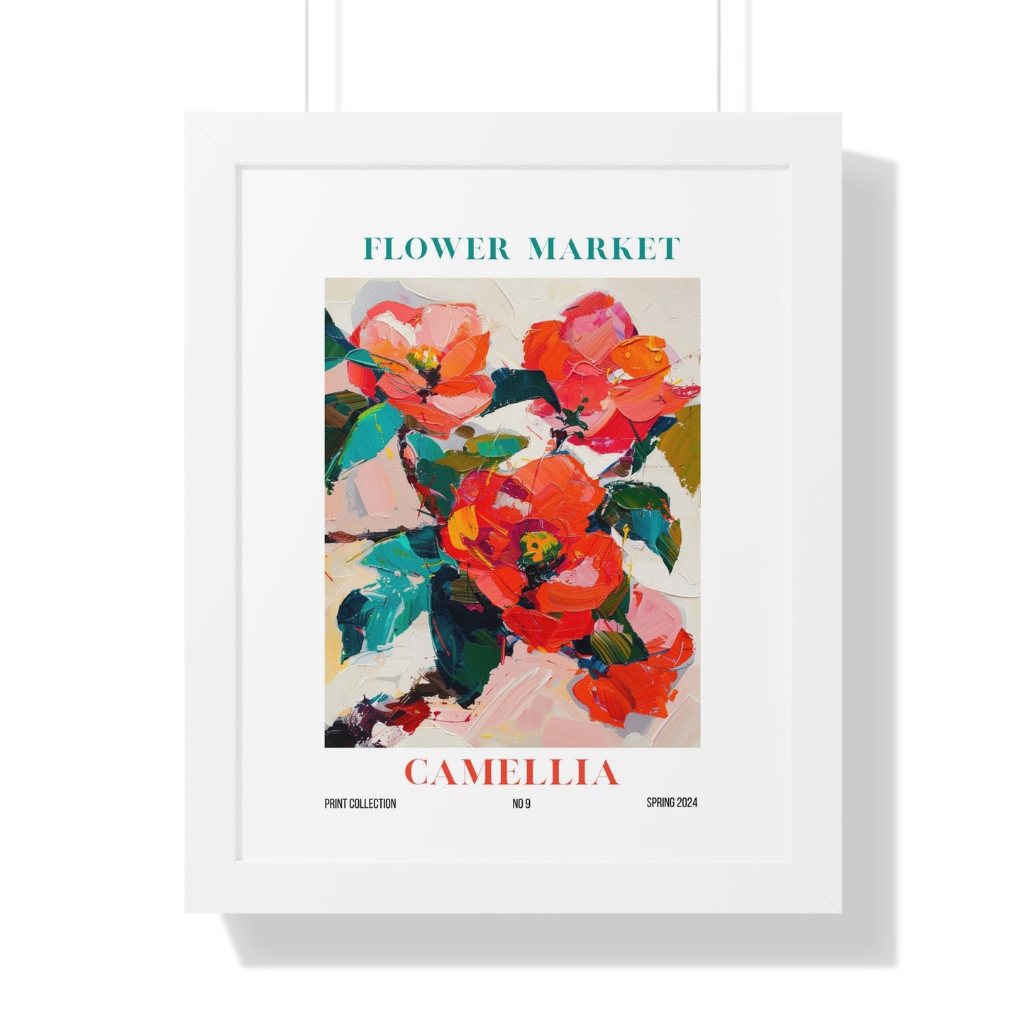 Camellia Flower Market Framed Print