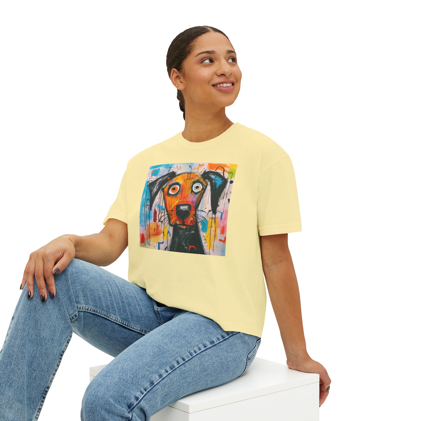 Curious Puppy Women's Boxy Tee
