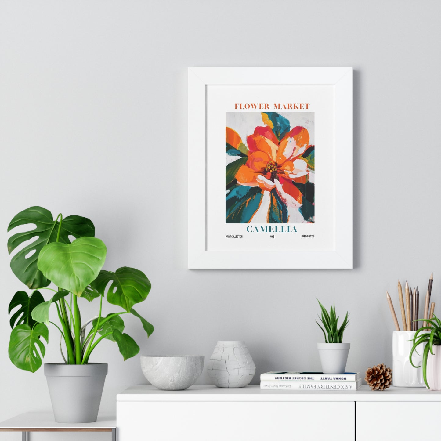Hibiscus Flower Market Framed Print
