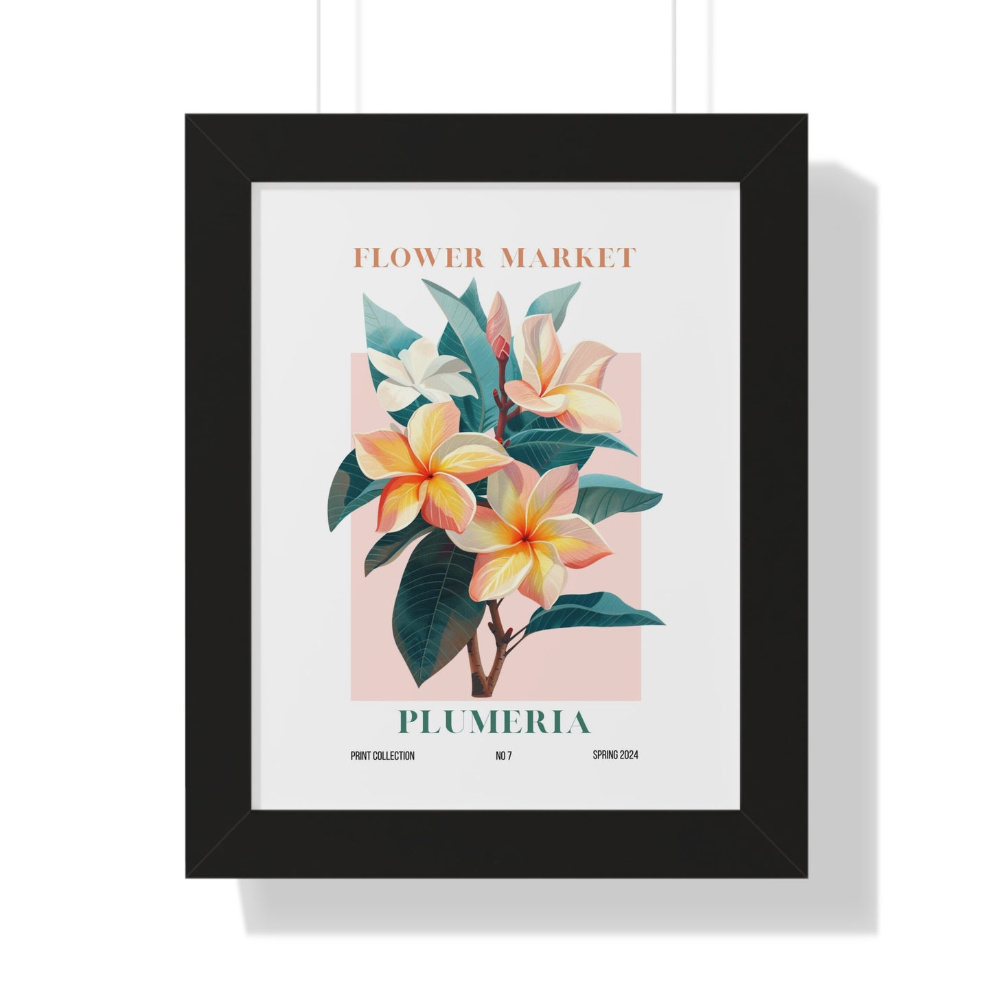 Plumeria Flower Market Framed Print