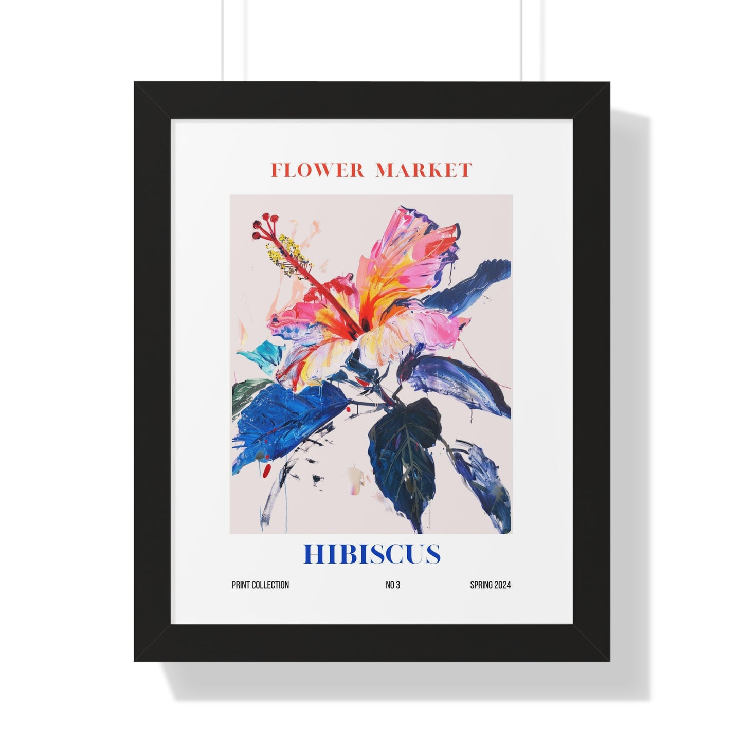 Hibiscus Flower Market Framed Print