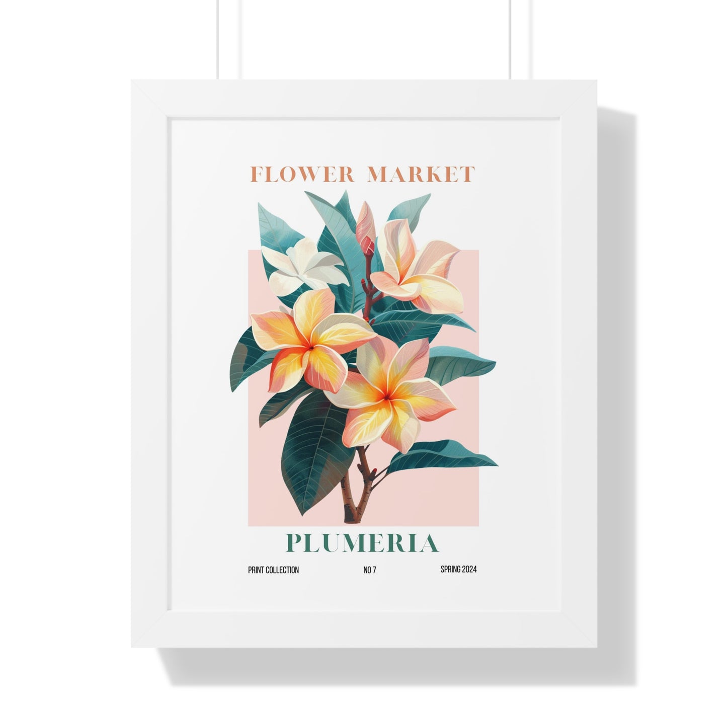 Plumeria Flower Market Framed Print
