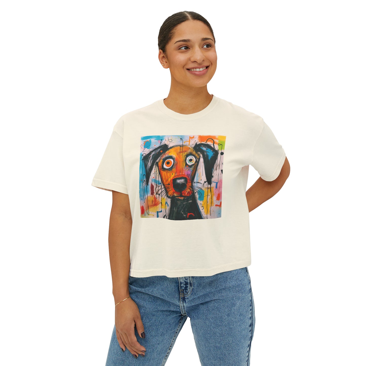 Curious Puppy Women's Boxy Tee