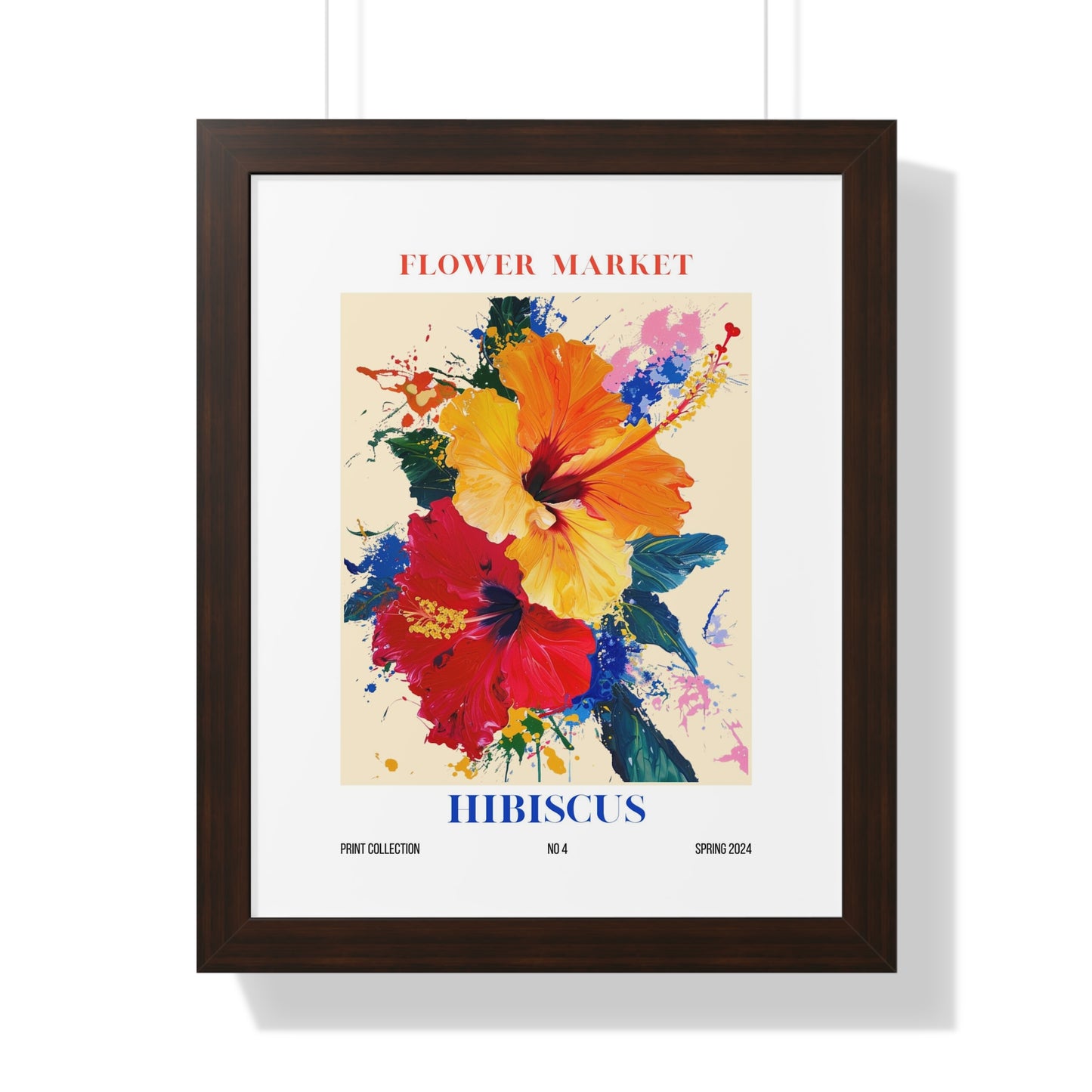 Hibiscus Flower Market Framed Print