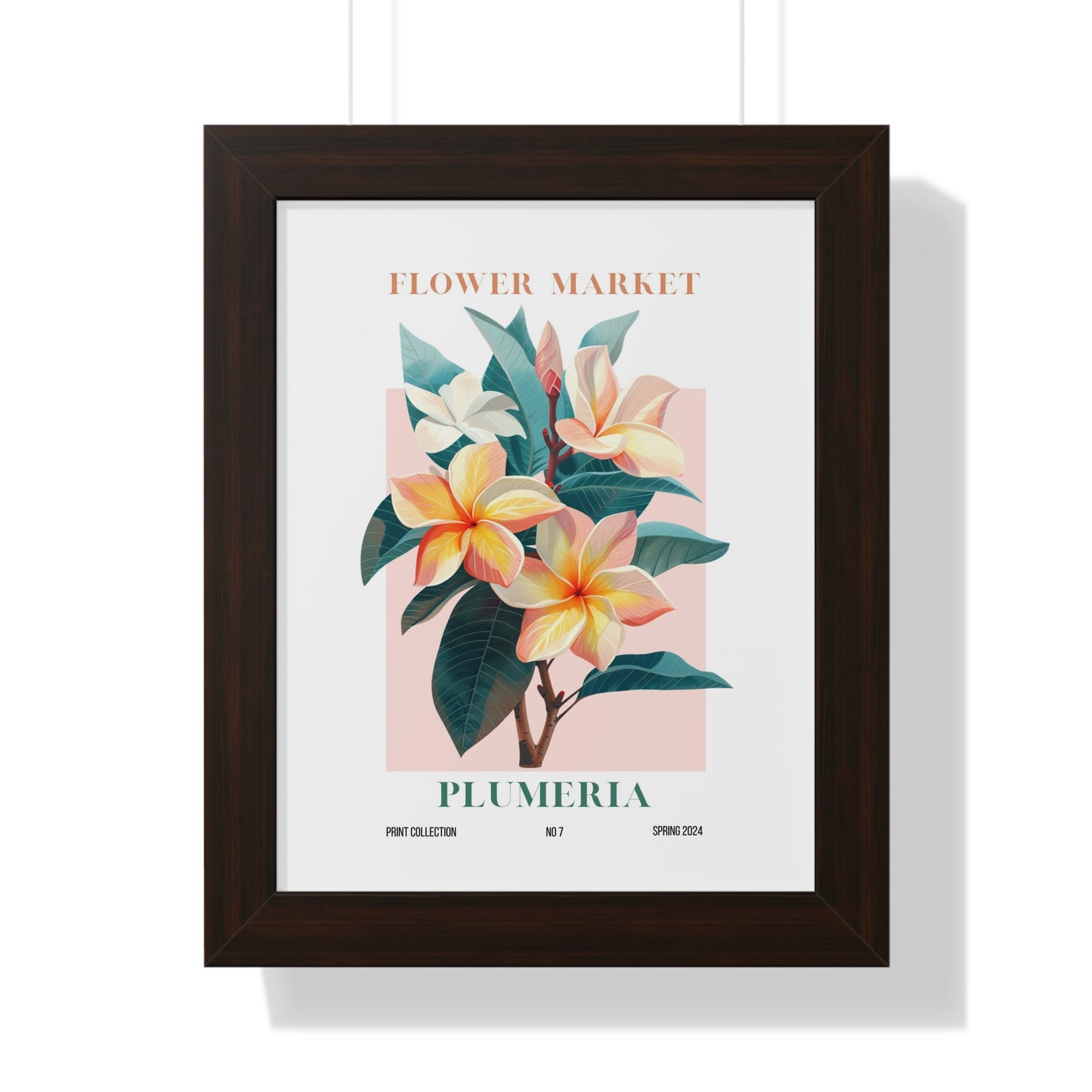 Plumeria Flower Market Framed Print