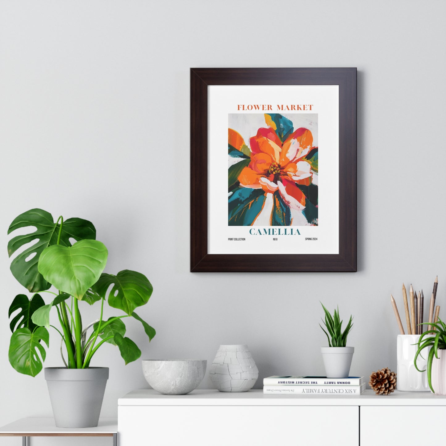 Hibiscus Flower Market Framed Print