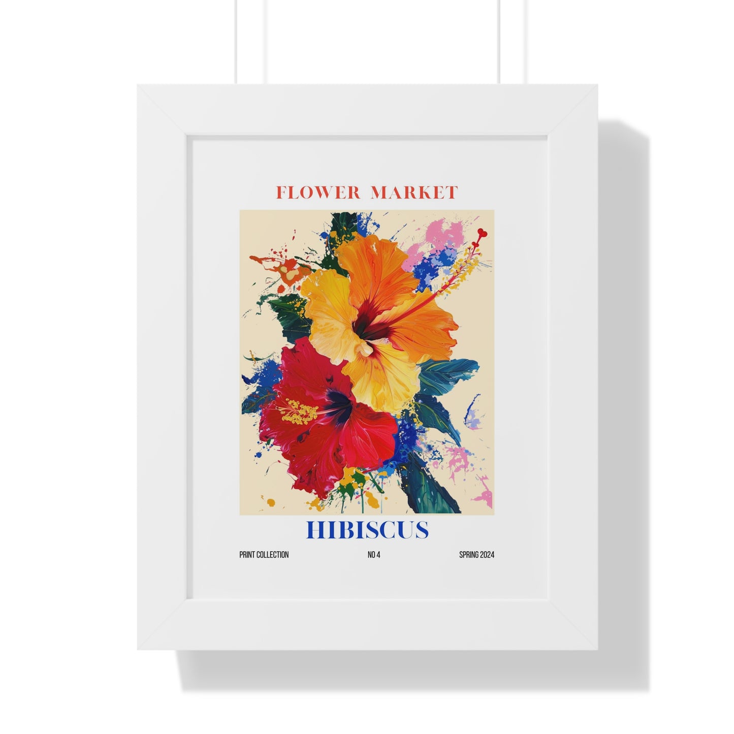 Hibiscus Flower Market Framed Print