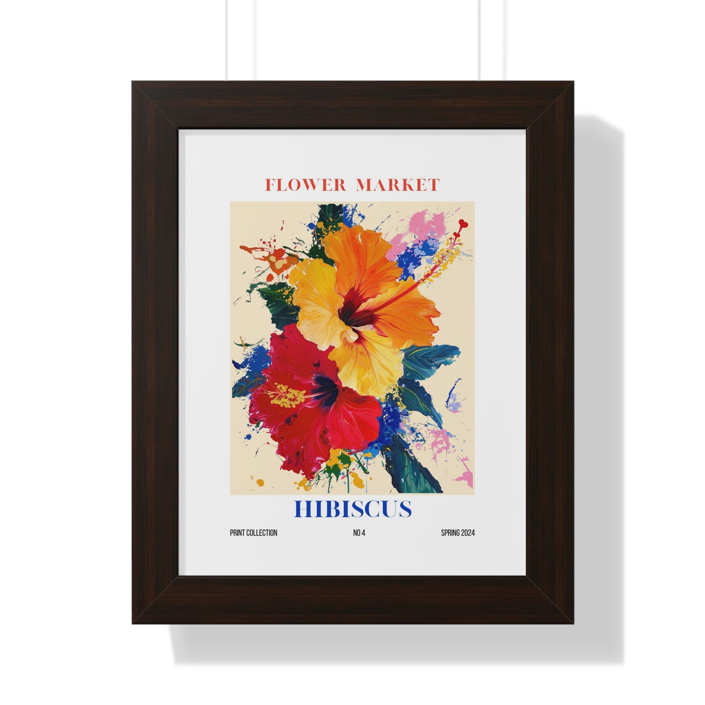 Hibiscus Flower Market Framed Print