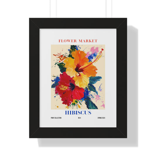 Hibiscus Flower Market Framed Print