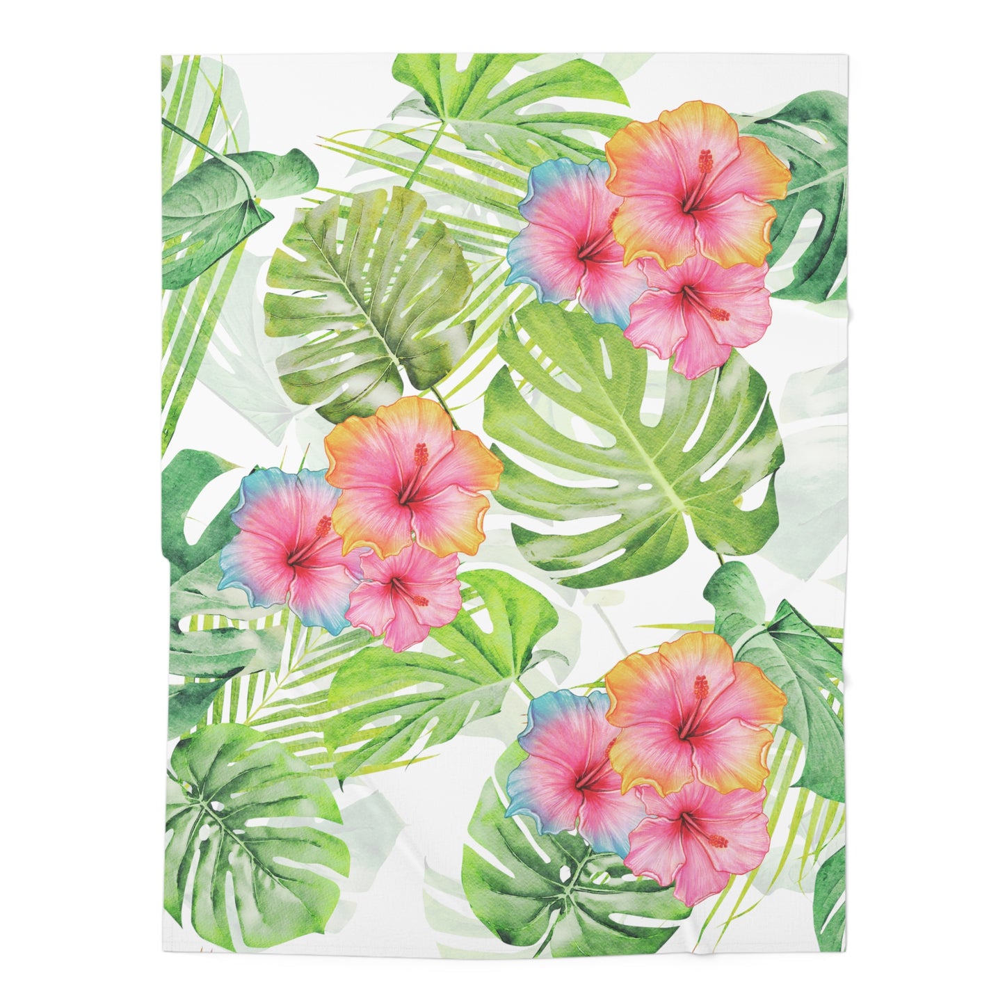 Tropical Print Baby Swaddle Blanket