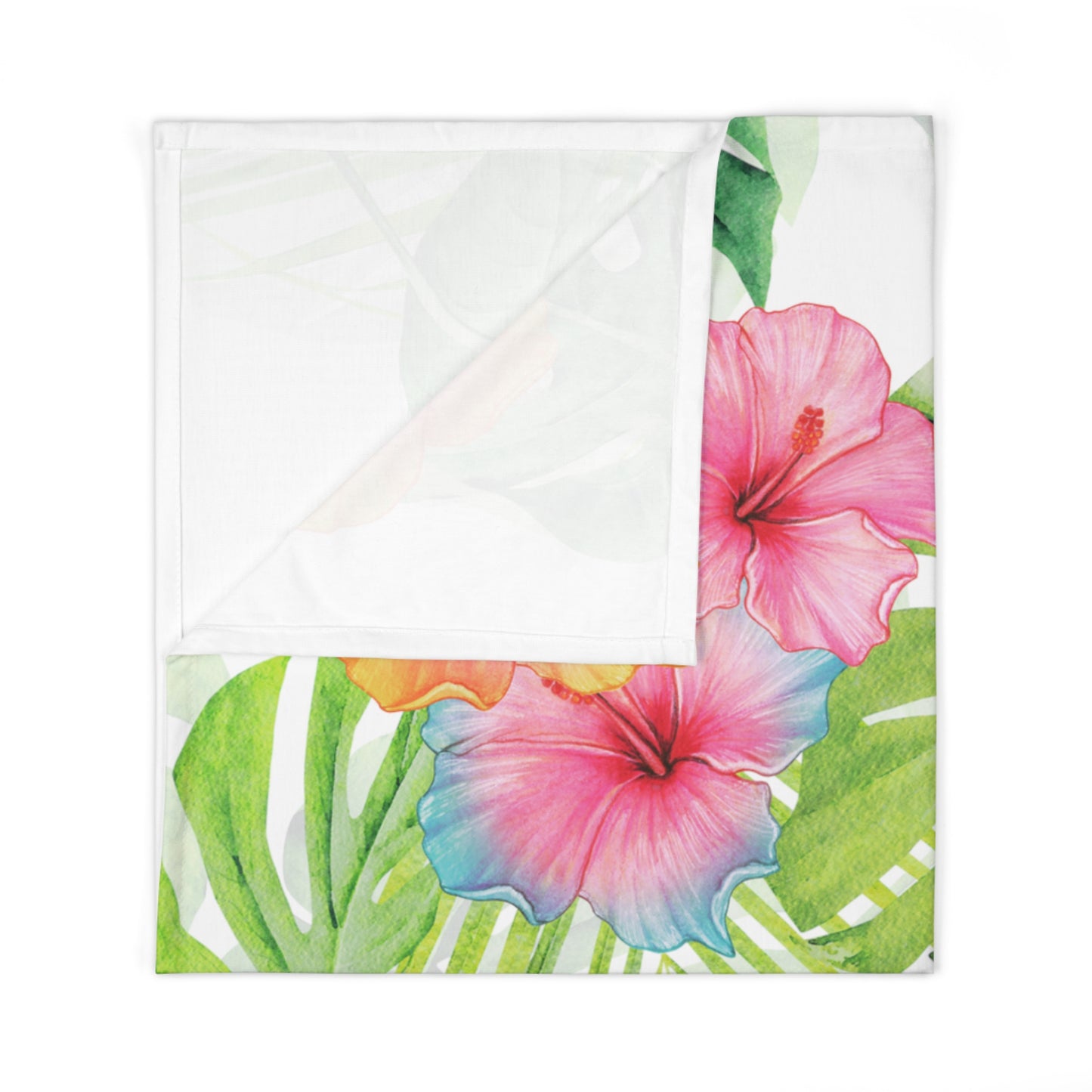 Tropical Print Baby Swaddle Blanket