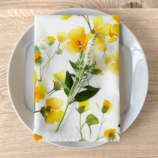 Wild Mustard Flowers Table Napkins