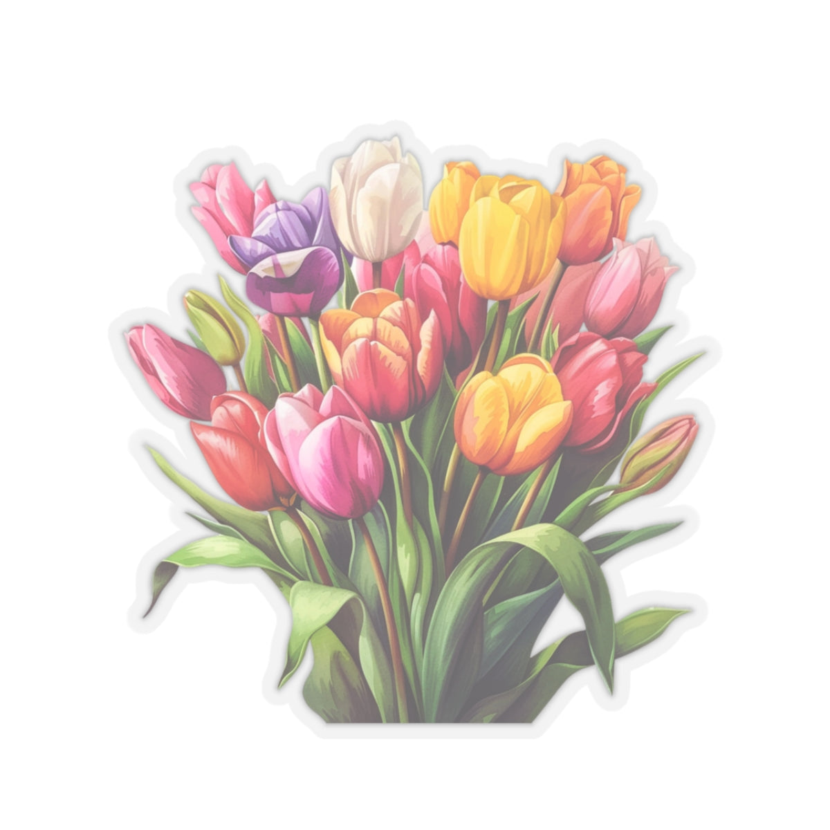 Tulips Bunch Sticker