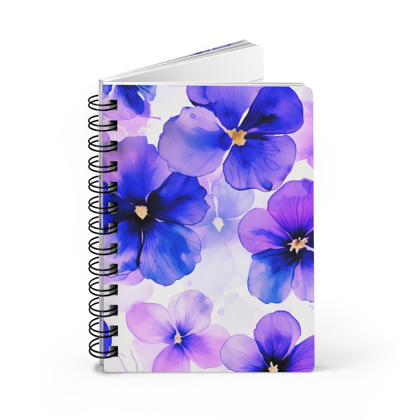 Wild Violets Spiral Bound Notebook