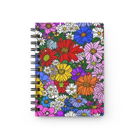 Spring Flowers Spiral Bound Notebook