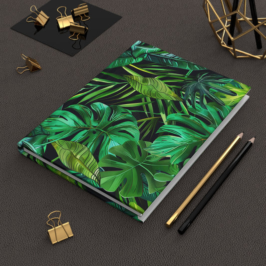 Tropical Print Hardcover Notebook