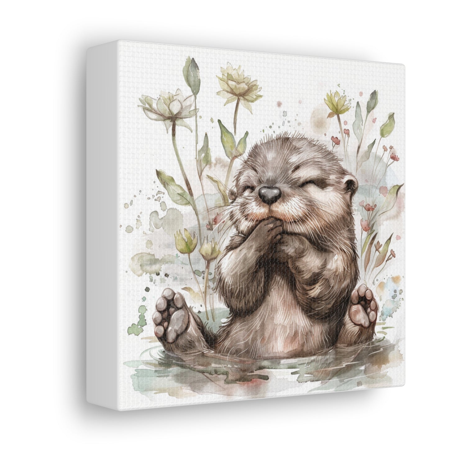 Happy Otter Nursery Art