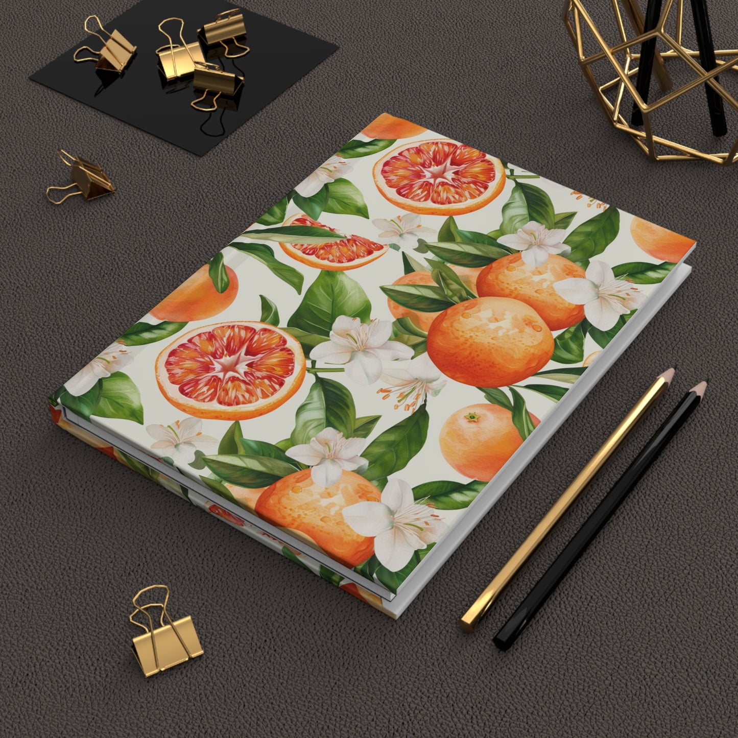 Sicilian Blood Orange Hardcover Notebook