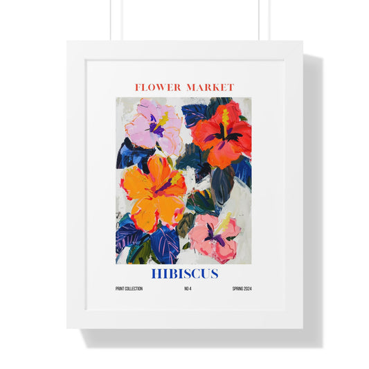 Hibiscus Flower Market Framed Print