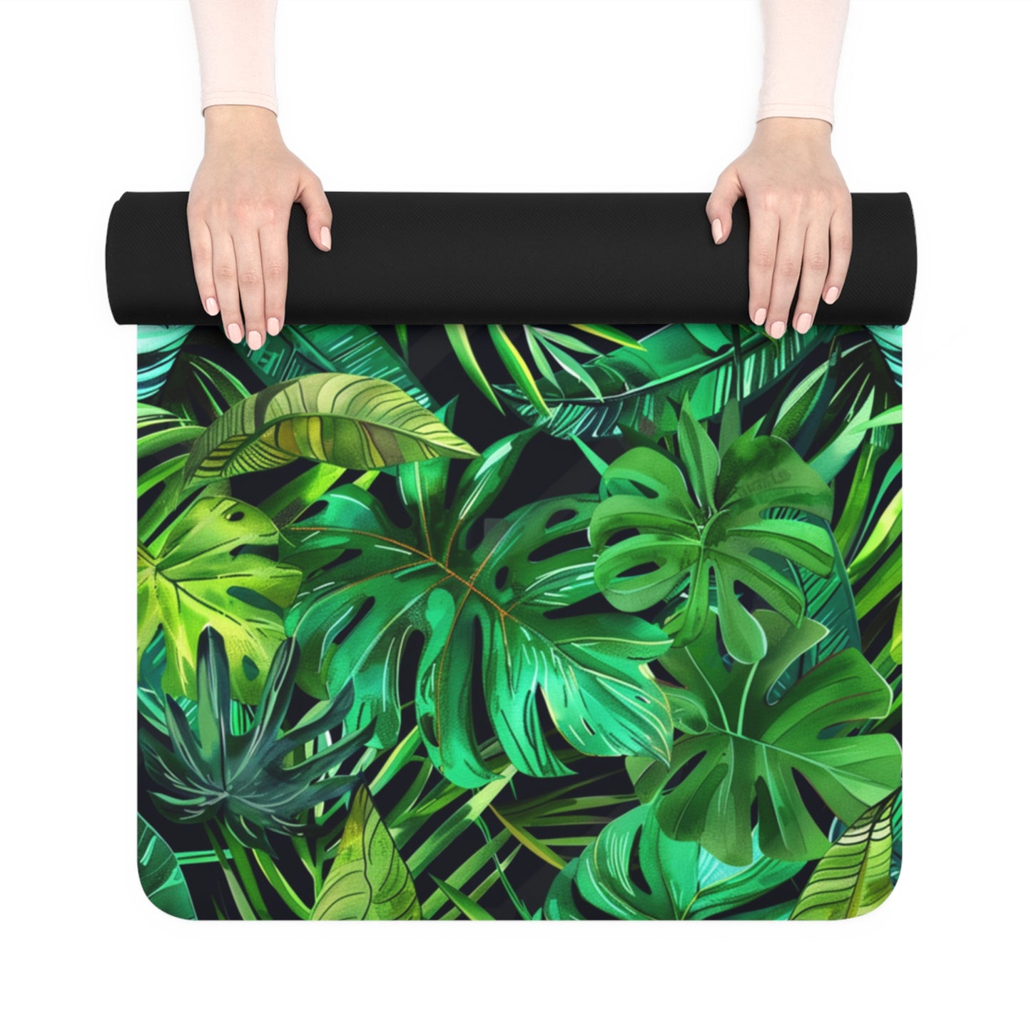 Tropical Print Yoga Mat