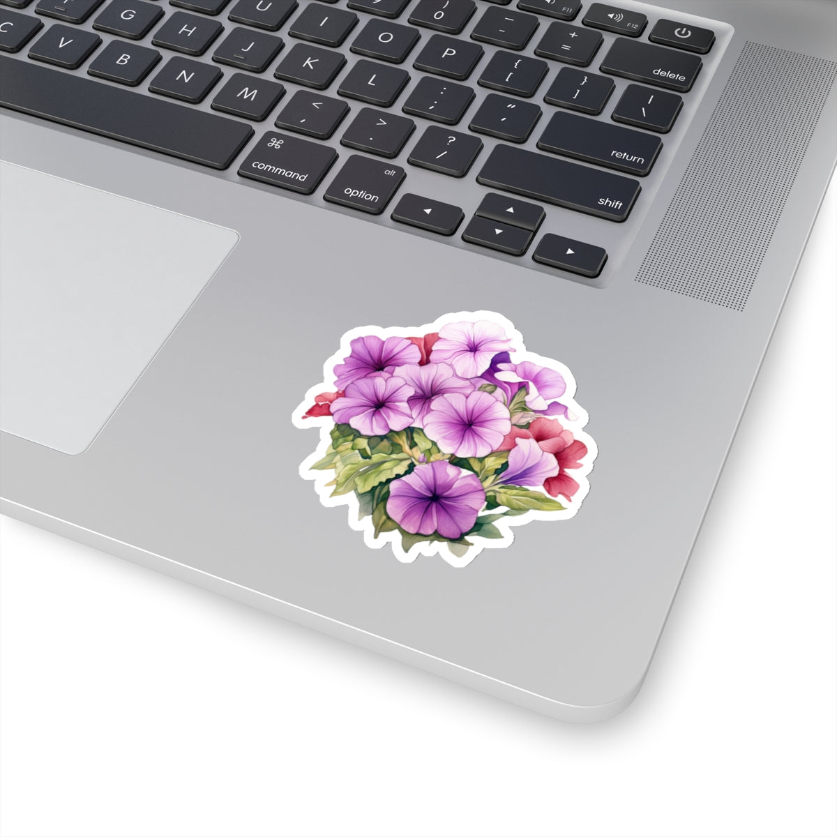 Petunia Flowers, Sticker, 3" x 3"