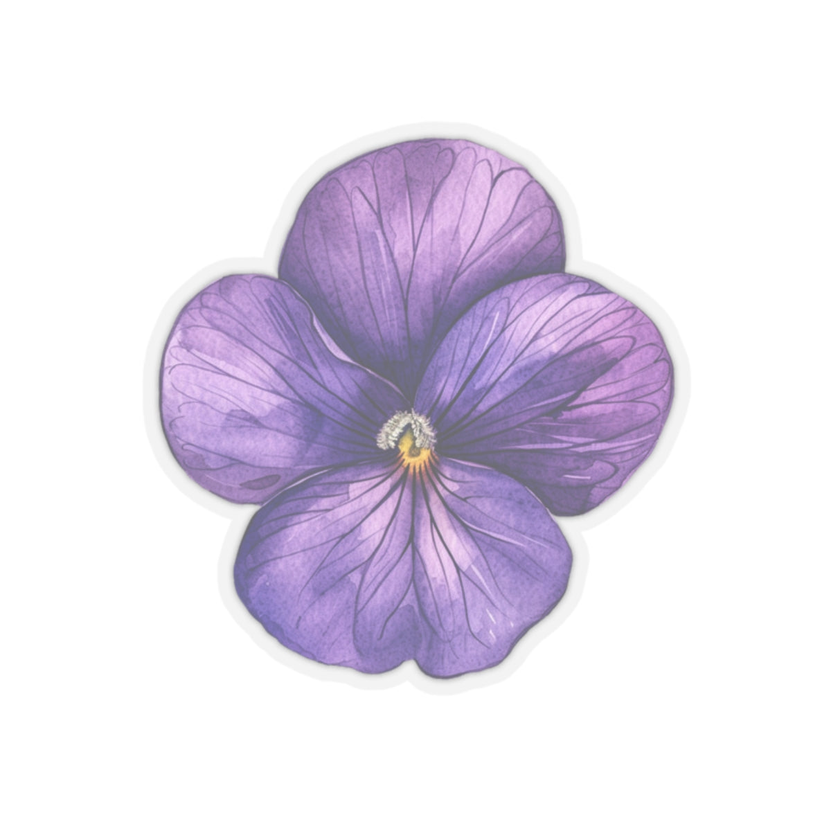 Wild Violet Sticker, 2" x 2"