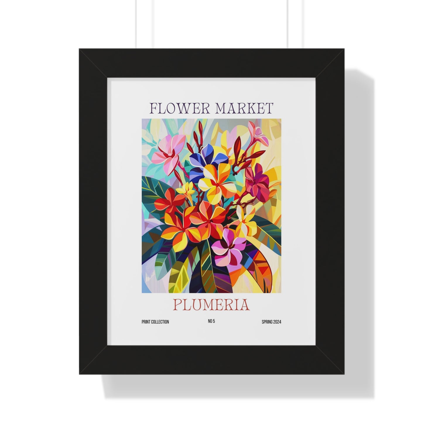 Plumeria Flower Market Framed Print