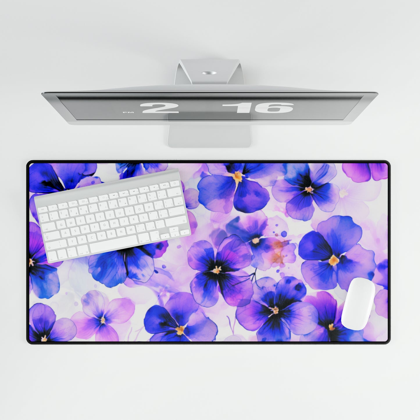 Wild Violets Desk Mat