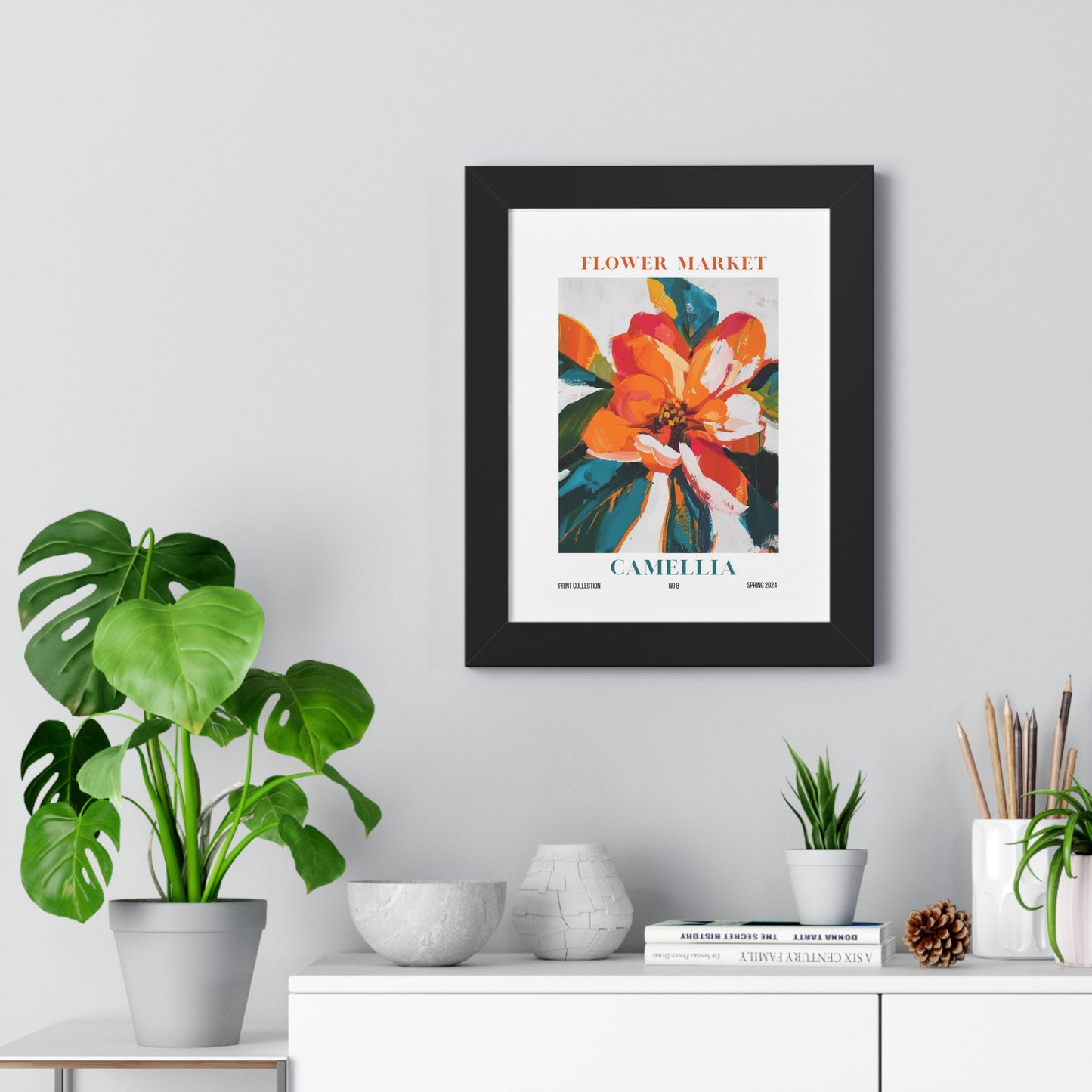Hibiscus Flower Market Framed Print