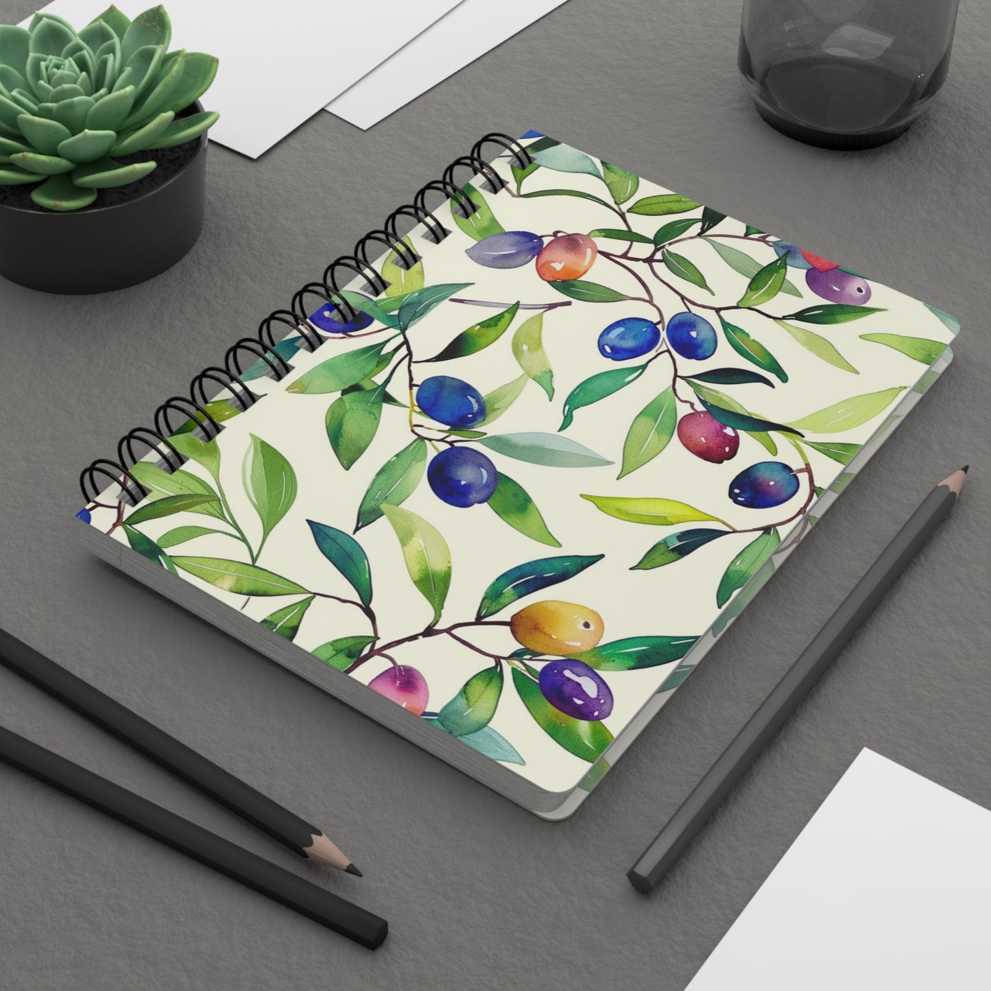 Olive Branch Spiral Bound Notebook