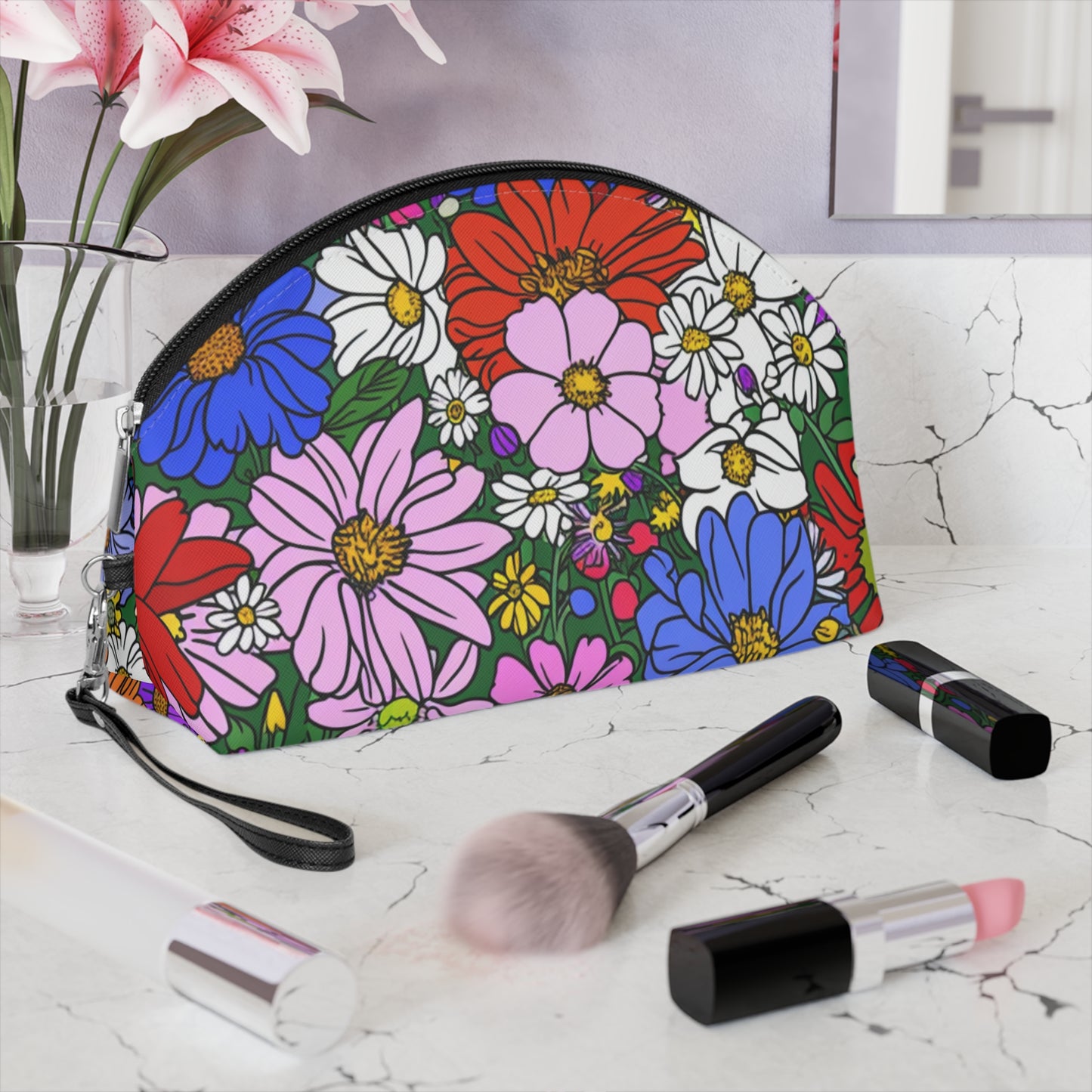 Spring Flowers Accessory Bag