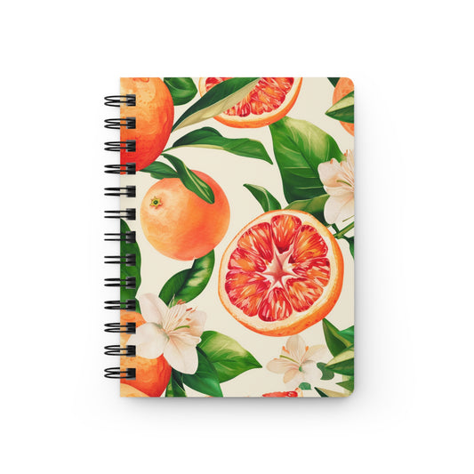 Sicilian Blood Orange Spiral Bound Notebook