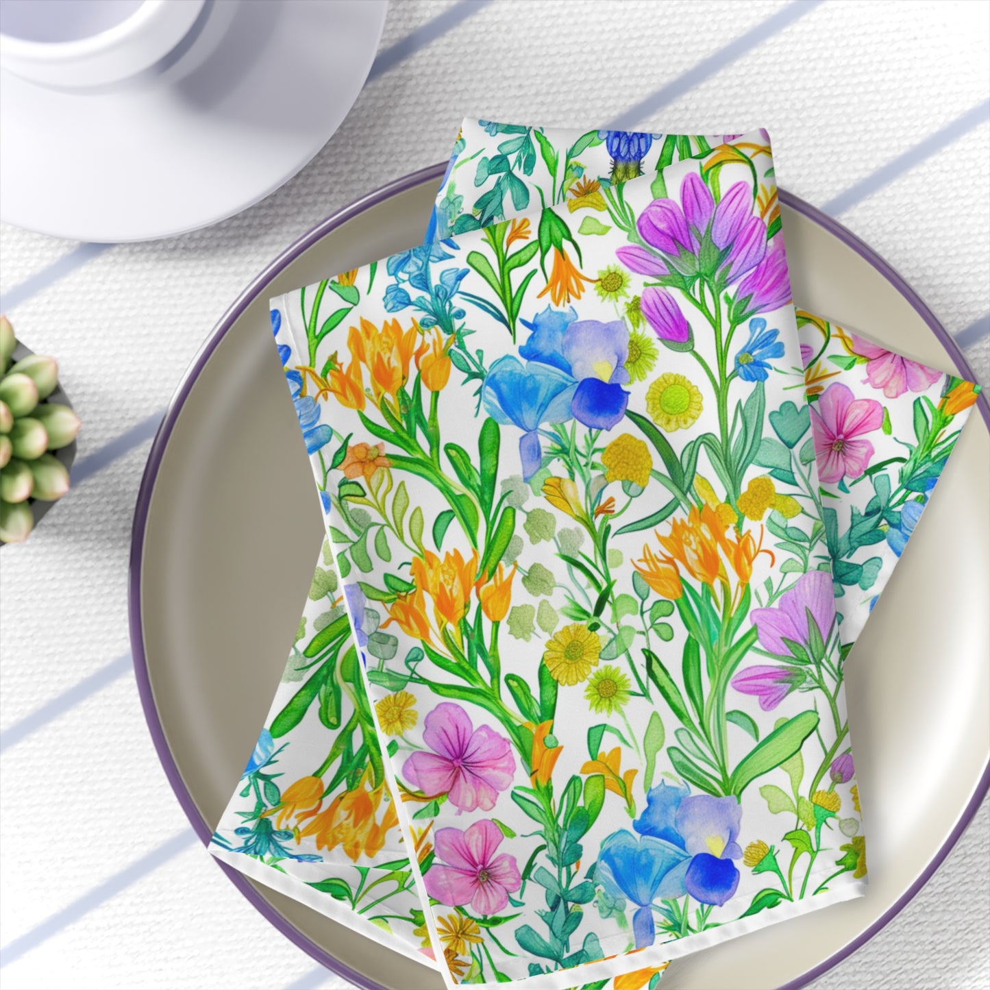 Wild Spring Flowers Table Napkins