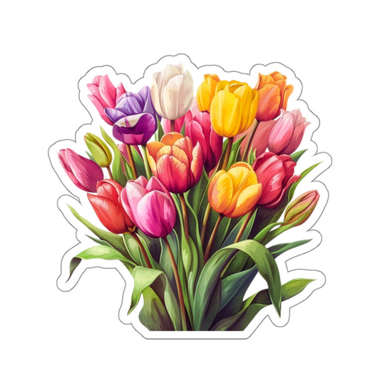 Tulips Bunch Sticker