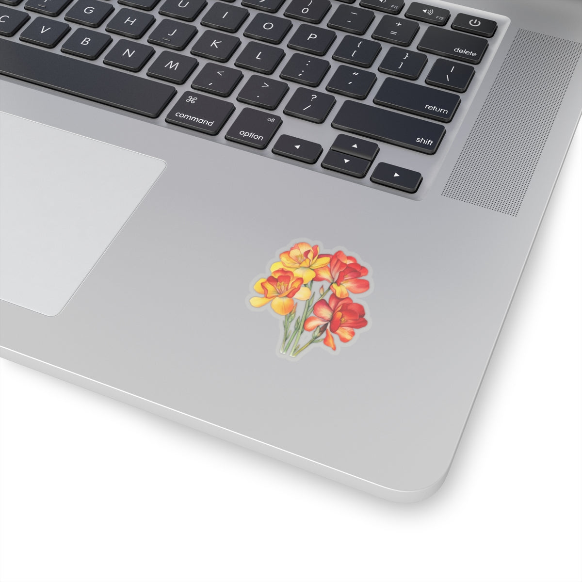 Red and Yellow Freesia Flower Sticker