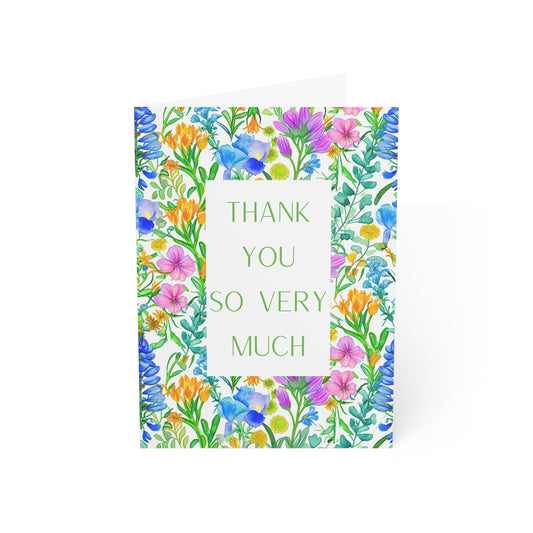 Thank You So Very Much Greeting Cards (1 and 10 pcs)