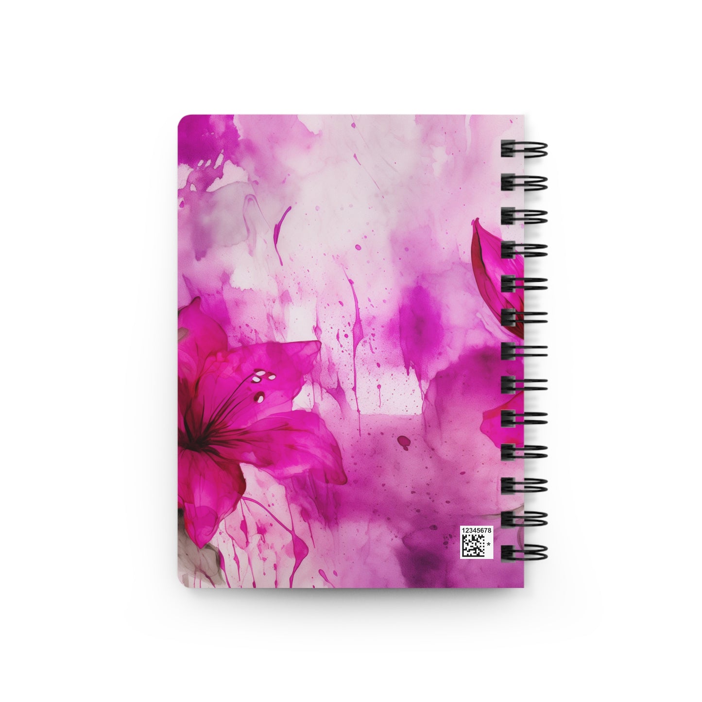 Wild Fuschia Flowers Spiral Bound Notebook