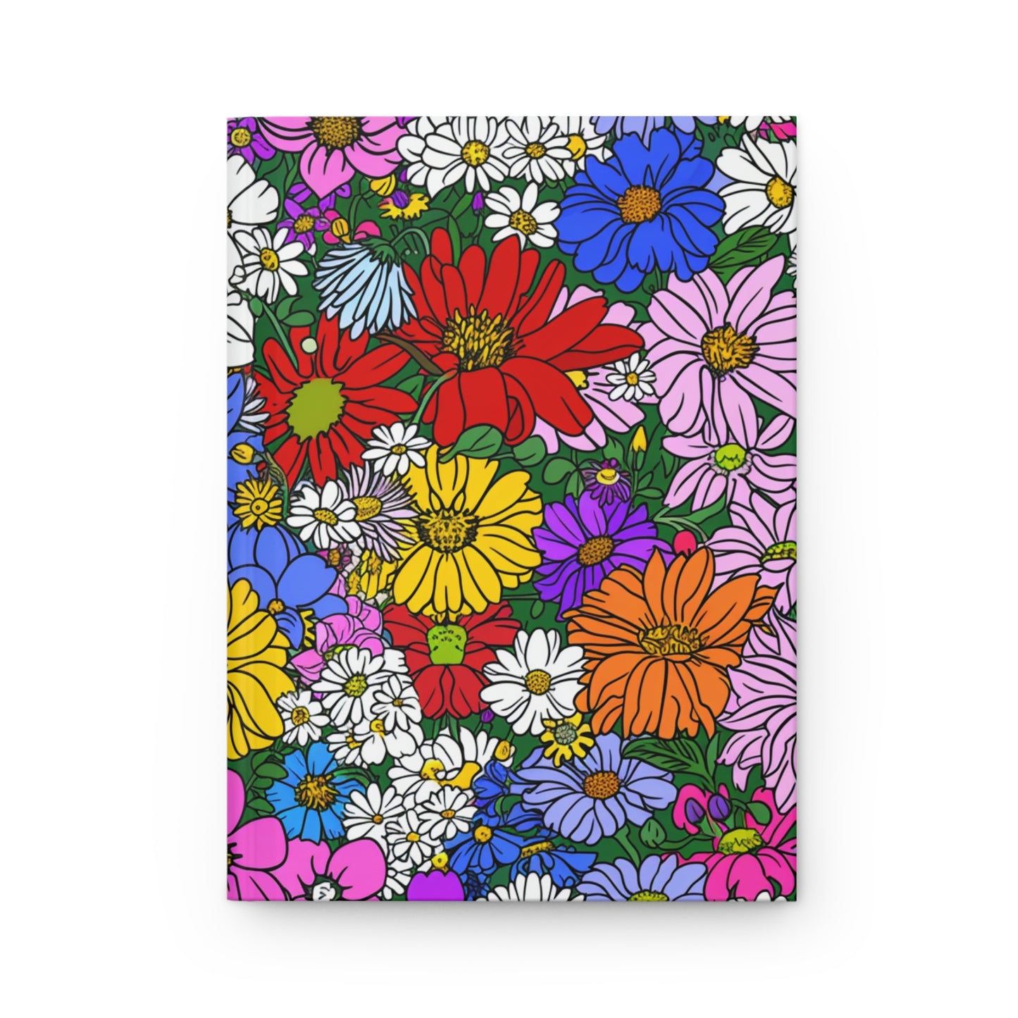 Spring Flowers Hardcover Notebook