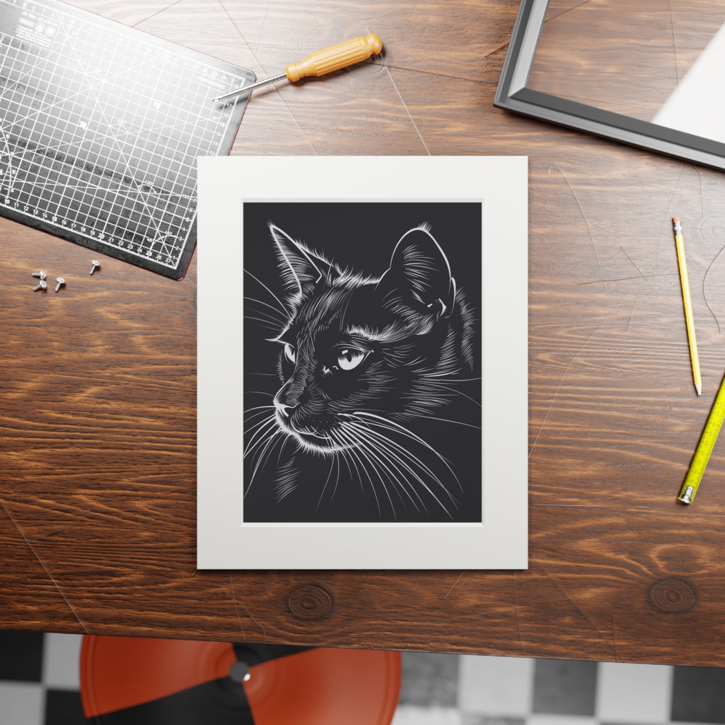 Cat with Attitude #1 Art Print